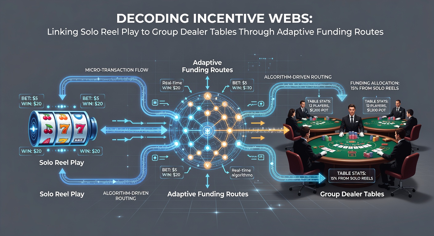 Illustration adaptiver Finanzierungswege und Unterstützungskanäle in Casino-Plattformen
