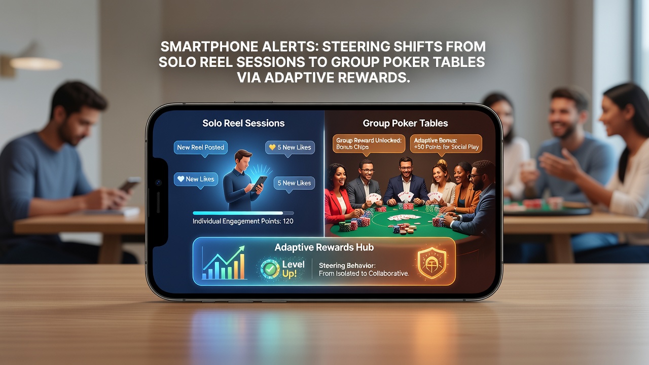 Gruppenpokertisch auf Smartphone mit Belohnungsanzeige und Support-Chat
