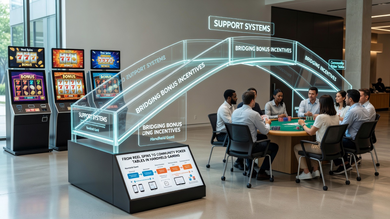 Darstellung von Support-Interaktionen und Bonusübergängen in mobilen Poker- und Slot-Umgebungen